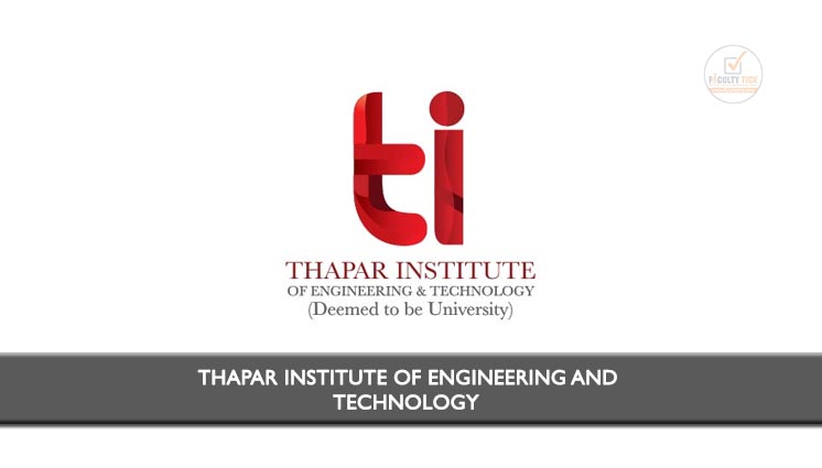 Thapar Institute of Engineering and Technology JRF 2021