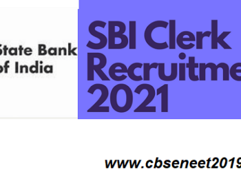 SBI Clerk Recruitment 2021