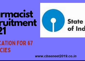 SBI Pharmacist Clerk Recruitment 2021