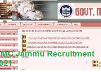 GMC Jammu Recruitment 2021