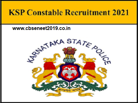 KSP Constable Recruitment 2021