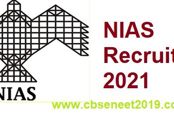 NIAS Recruitment 2021
