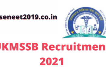 UKMSSB Paramedical Recruitment 2021
