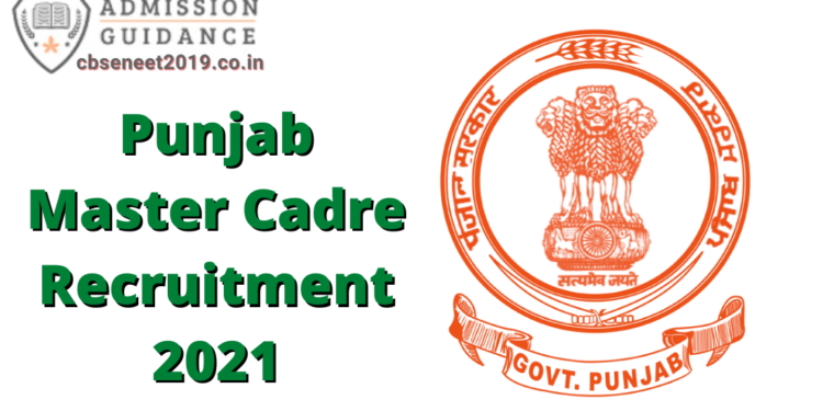 Punjab Master Cadre Recruitment 2021