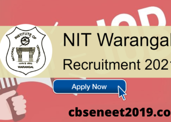 NIT Warangal Recruitment 2021