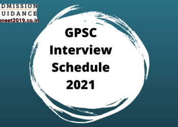 GPSC Interview Schedule 2021