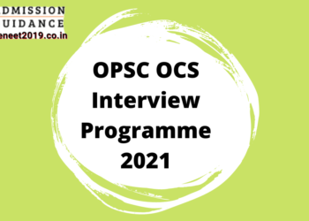 OPSC OCS Interview Programme 2021