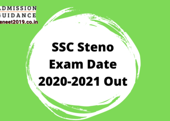 SSC Steno Exam Date 2020-2021