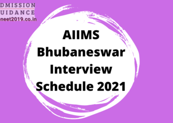 AIIMS Bhubaneswar Interview Schedule 2021