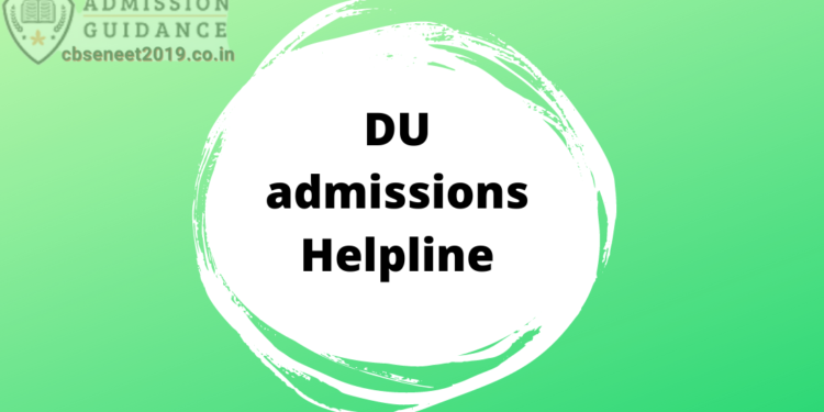 DU admissions Helpline