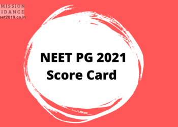 NEET PG 2021 Score Card