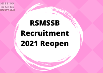 RSMSSB Recruitment 2021 Reopen