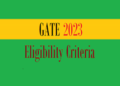 GATE COAP Eligibility Criteria 2023